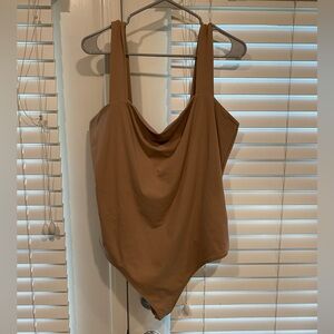 NWT Women’s Abercrombie Tan/Brown Tank Bodysuit
